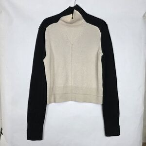 H&M Studio knit wool& cashmere mock neck LS Pullover